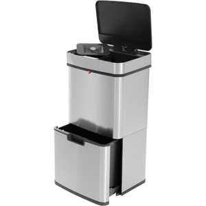 Produktbild für Mülleimer Hailo Öko Vario XL, IR Sensor, silber
