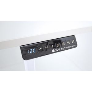 Produktbild für Empfangstheke Kerkmann Bari 3601, gebogen, weiß / anthrazit