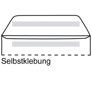Produktbild für Versandtaschen Posthorn weiß, C4