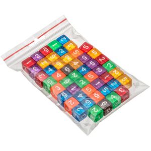Produktbild für Würfel Philos 7520, transparent, bunt