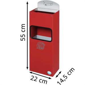Produktbild für Aschenbecher VAR WH51, 14921, rot, für Outdoor