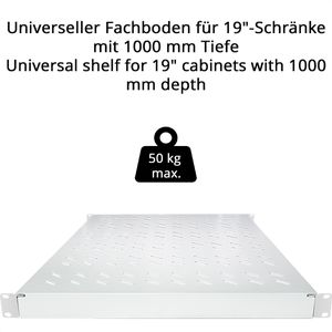 Produktbild für Netzwerkschrank-Fachboden LogiLink 70 - 85 cm Einbautiefe