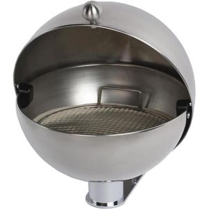 Produktbild für Aschenbecher VAR WH240, 43400, silber, für Outdoor, mit Deckel