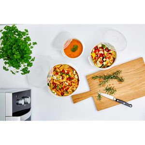 Produktbild für Mikrowellengeschirr Emsa Micro Family, weiß, aus Kunststoff