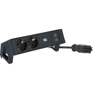 Tischsteckdose Bachmann Desk 2, mit 0,2 m GST18 Kabel
