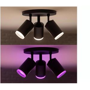 Produktbild für Deckenstrahler Philips-Hue Fugato Spot schwarz LED