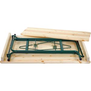 Produktbild für Stehtisch Mendler HWC-L67, Kiefer / grün