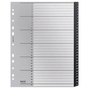 Register Leitz 1218-00-00 recycle, A4 Überbreite