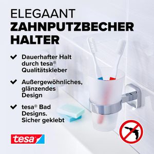 Produktbild für Zahnputzbecher Tesa Elegaant, 40443, ohne Bohren