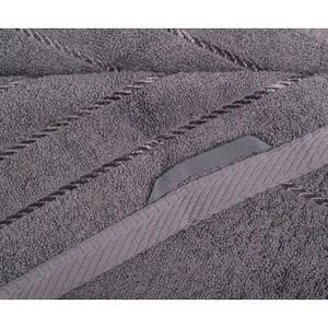 Produktbild für Handtuch Gözze Berlin Uni, anthrazit, 70 x 140 cm
