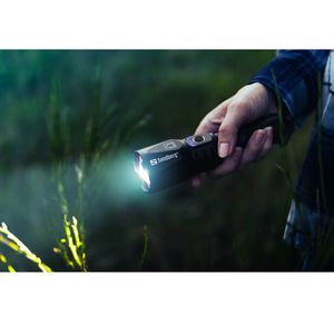 Produktbild für Taschenlampe Sandberg 420-89, schwarz, LED, aufladbar