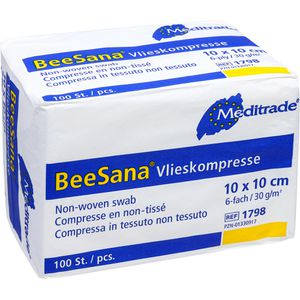 Produktbild für Vlieskompressen Meditrade BeeSana, 6-lagig, unsteril