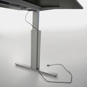 Produktbild für Schreibtisch Kerkmann Move 3 Tube, anthrazit / silber