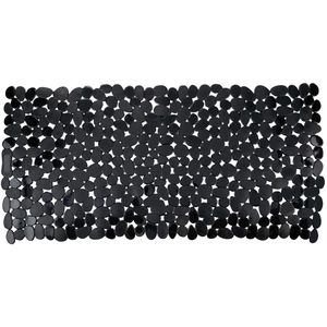 Wenko Antirutschmatte 20274100, Badewanneneinlage, für Badewanne, 36 x 71cm, schwarz