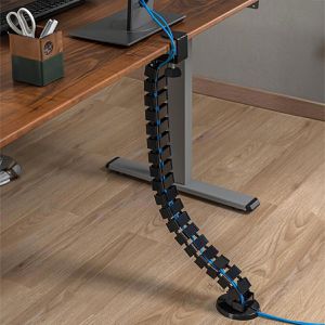 Produktbild für Kabelführung LogiLink KAB0092, zum Anklemmen, schwarz