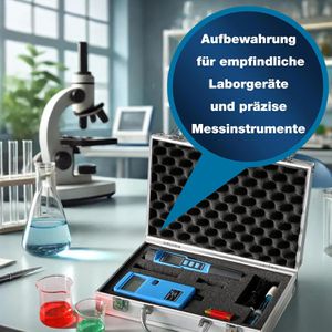Produktbild für Transportkoffer PeakTech P 7255, abschließbar, aus Aluminium