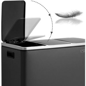 Produktbild für Mülleimer Songmics LTB54BK, schwarz