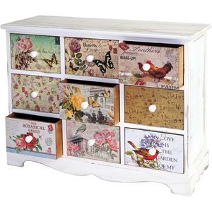 Kommode Mendler Venlo, bunt / weiß