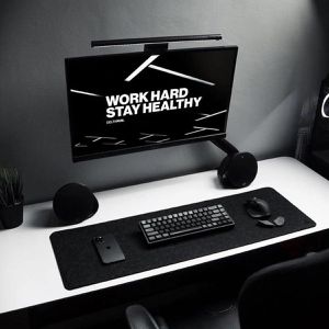 Produktbild für Mauspad DeltaHub Filz Unterlage M, grau