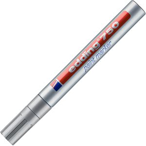 Produktbild für Lackmarker Edding 750, wasserfest &amp; permanent, silber