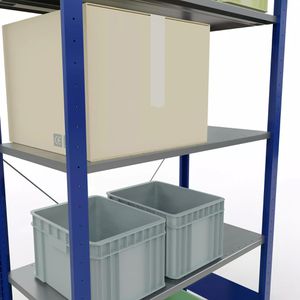 Produktbild für Schwerlastregal Schulte 12650-B, 5 Metallböden