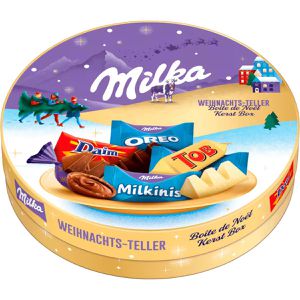 Produktbild für Minischokolade Milka &amp; Friends Weihnachtsteller