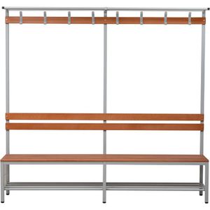 Produktbild für Umkleidebank G-Office SBU/TBG, Sitzfläche Holz, 200 cm
