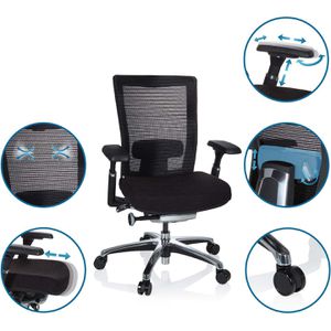 Produktbild für Bürostuhl hJh-OFFICE NOVA PRO ALU, 657651
