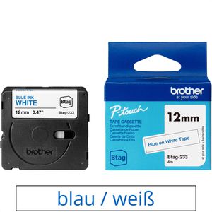 Schriftband Brother Btag-233, 12mm