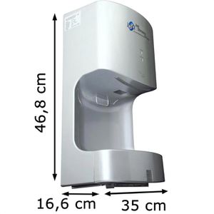 Produktbild für Händetrockner JSD JSD-Piccolo, 60115, Jet-Luftstrom, silber