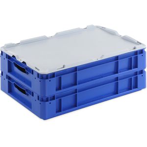 Produktbild für Eurobox Alpha-Paletten Silverline, blau, 20 Liter