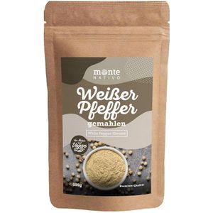 Pfeffer Monte-Nativo Premium Qualität, gemahlen, weiß