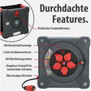 Produktbild für Kabeltrommel Brennenstuhl Professional KA5100, für außen IP44