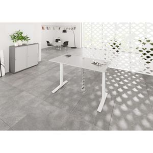 Produktbild für Schreibtisch Hammerbacher XMKA 16, lichtgrau / weiß