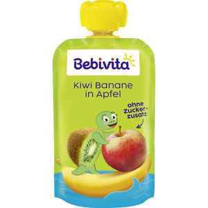 Produktbild für Fruchtpüree Bebivita Kiwi Banane in Apfel,100% Frucht
