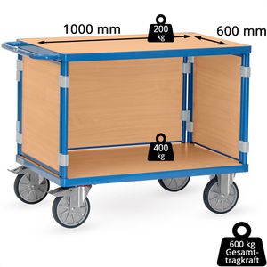Produktbild für Tischwagen Fetra 3401, aus Metall &amp; Holz
