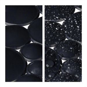 Produktbild für Badewannenmatte Relaxdays oval, 38 x 67 cm