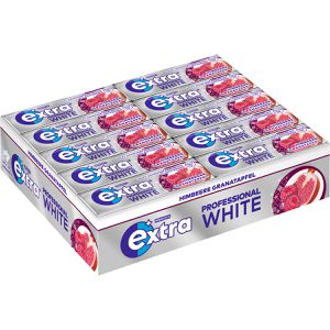 Produktbild für Kaugummis Extra Professional White, Himbeere Granatapfel