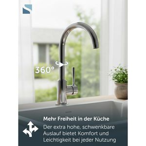 Produktbild für Küchenarmatur Schütte Cornwall, chrom