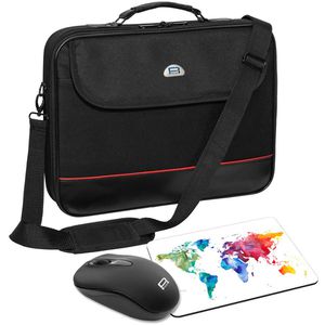 Produktbild für Laptoptasche Pedea Trendline Starterset, schwarz