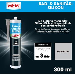 Produktbild für Silikon MEM Bad- &amp; Sanitär, manhattan