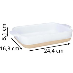 Produktbild für Auflaufform Lurch Terra Nova S 00230525, weiß/creme, Keramik