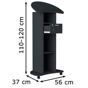 Produktbild für Stehpult VCM Redola M 918362, aus Holz
