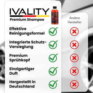 Produktbild für Autoshampoo IVALITY Premium 2in1 Keramik Versiegelung