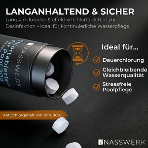 Produktbild für Chlor NASSWERK organisch, schnelllösliche Mini Chlortabletten