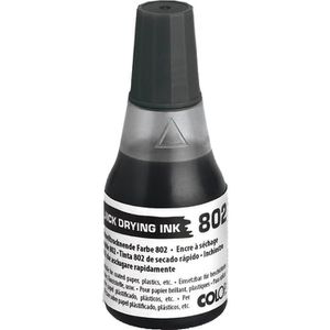 Stempelfarbe Colop 802, lösemittelbasiert, schwarz