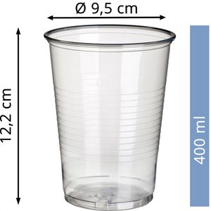 Produktbild für Trinkbecher Papstar 16132, transparent, PP