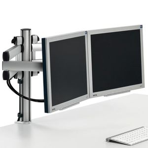 KOMIRO Monitorhalterung für PC 2 Bildschirme, Arm für PC-Monitor
