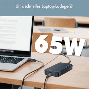 Produktbild für Notebook-Netzteil LogiLink Slim Universal PA0413, 65 Watt