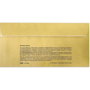 Produktbild für Briefumschläge RNK 2044/100 recyclinggelb DIN lang